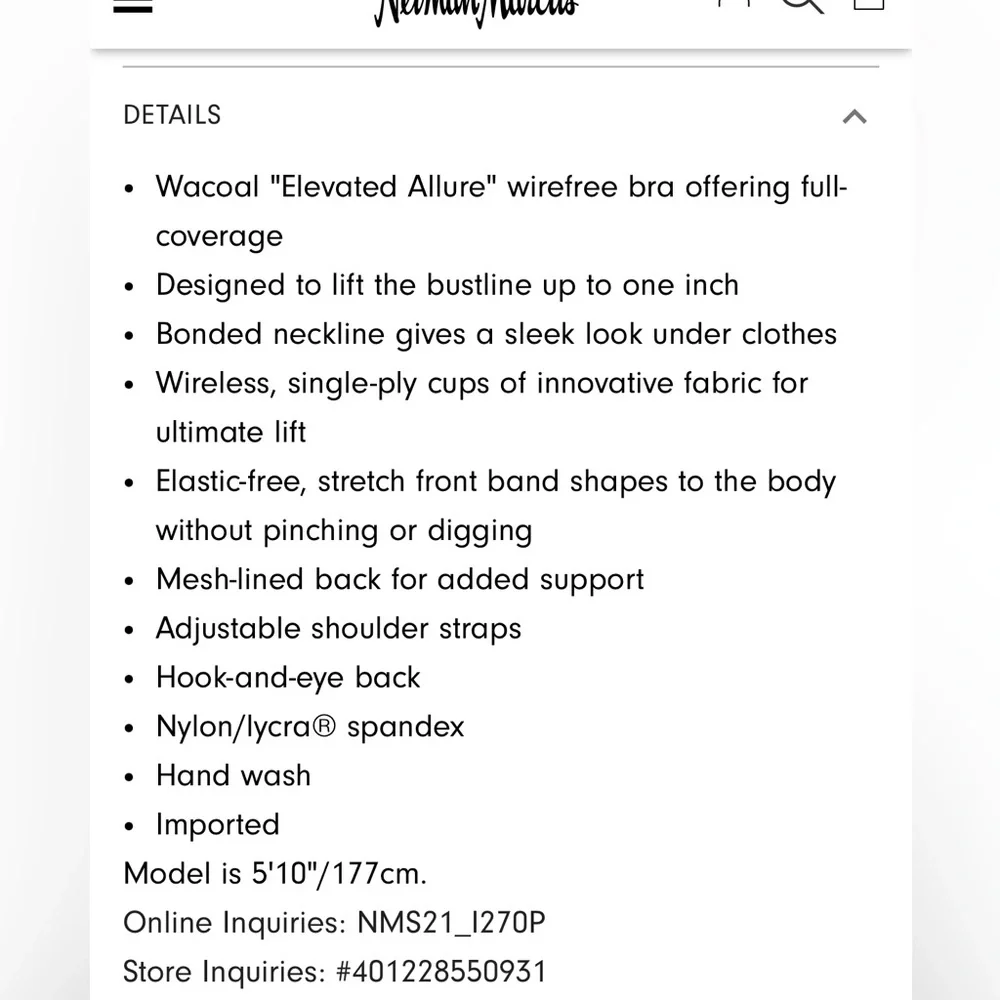 WACOAL Elevated Allure Wire-Free Bra - Picture 3 of 11